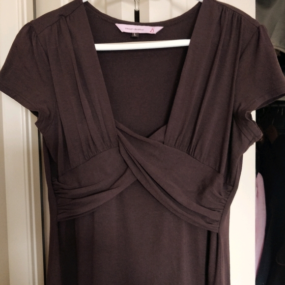 Chocolate Brown Dress, Size L - Picture 4 of 5